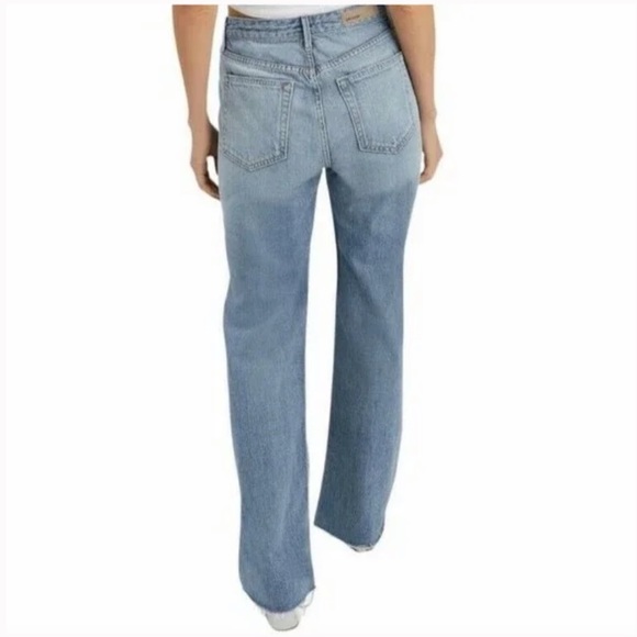 GRLFRDN DENIM CARLA HIGH WAIST BELL BOTTOMS FLARE WIDE LEG JEANS NEW - Picture 7 of 7
